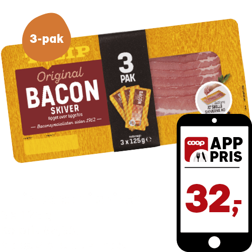 Tulip bacon i skiver