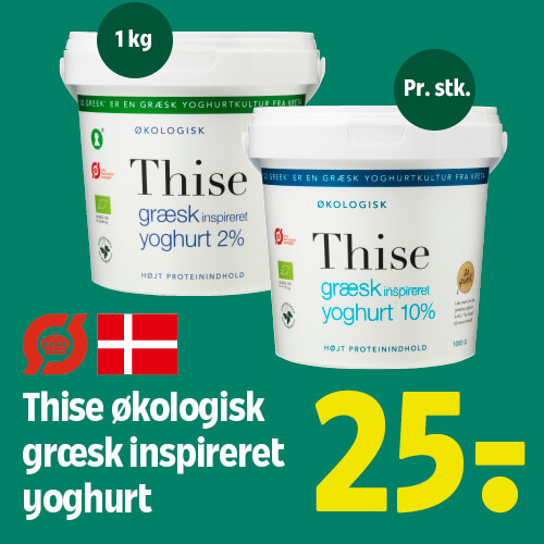 Thise økologisk græsk inspireret yoghurt