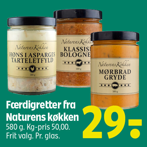 Færdigretter fra Naturens køkken