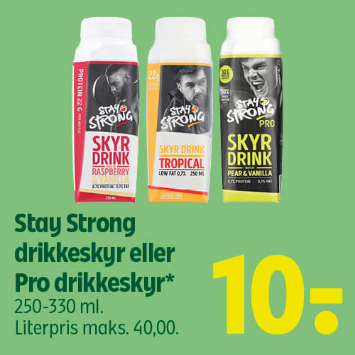 Stay Strong drikkeskyr eller Pro drikkeskyr*